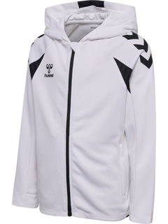 Hummel hmlCORE 2.0 Full-Zip Hoodie (100% recycled Polyester) white/black Kids