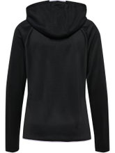 hummel Kapuzenpullover hmlCORE 2.0 Full-Zip Hoodie (100% rec. Polyester) schwarz/weiss Damen