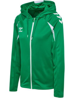 Hummel hmlCORE 2.0 Full-Zip Hoodie (100% recycled Polyester) green/white ladies