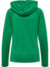 Hummel hmlCORE 2.0 Full-Zip Hoodie (100% recycled Polyester) green/white ladies