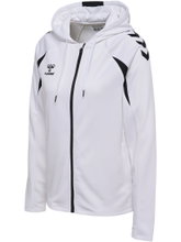 Hummel hmlCORE 2.0 Full-Zip Hoodie (100% recycled Polyester) white/black Ladies