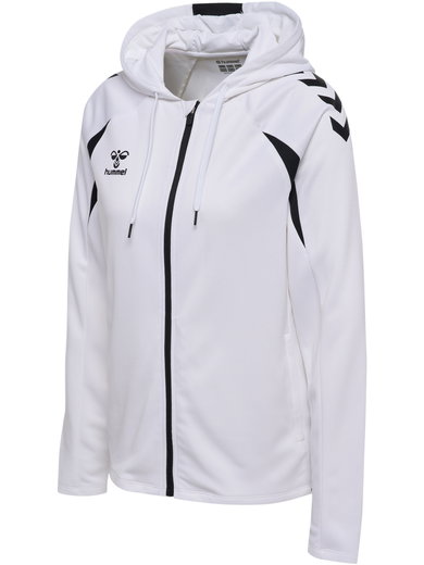 Hummel hmlCORE 2.0 Full-Zip Hoodie (100% recycled Polyester) white/black Ladies