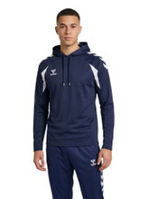 Hummel hmlCORE 2.0 Hoodie (100% recycled polyester) navy blue/white men's
