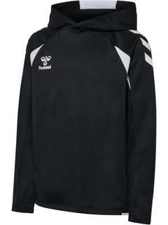 hummel Bluza z kapturem hmlCORE 2.0 (100% recyklingowany poliester) czarna/biała dziecięca