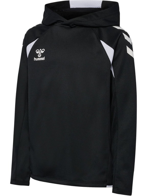 hummel Kapuzenpullover hmlCORE 2.0 Hoodie (100% rec. Polyester) schwarz/weiss Kinder