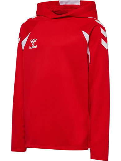hummel Kapuzenpullover hmlCORE 2.0 Hoodie (100% rec. Polyester) rot/weiss Kinder