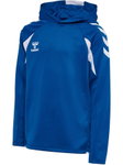hummel Kapuzenpullover hmlCORE 2.0 Hoodie (100% rec. Polyester) blau/weiss Kinder
