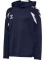 hummel Kapuzenpullover hmlCORE 2.0 Hoodie (100% rec. Polyester) marineblau/weiss Kinder