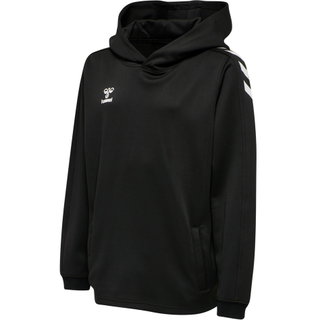 hummel Sport-Kapuzenpullover hmlCORE XK Poly Sweat Hoodie (Polyester-Sweatstoff) mit Kapuze schwarz Kinder