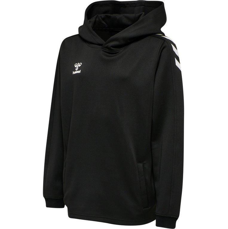 hummel Sport-Kapuzenpullover hmlCORE XK Poly Sweat Hoodie (Polyester-Sweatstoff) mit Kapuze schwarz Kinder