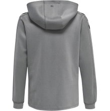 hummel Sport-Kapuzenpullover hmlCORE XK Poly Sweat Hoodie (Polyester-Sweatstoff) mit Kapuze grau Kinder