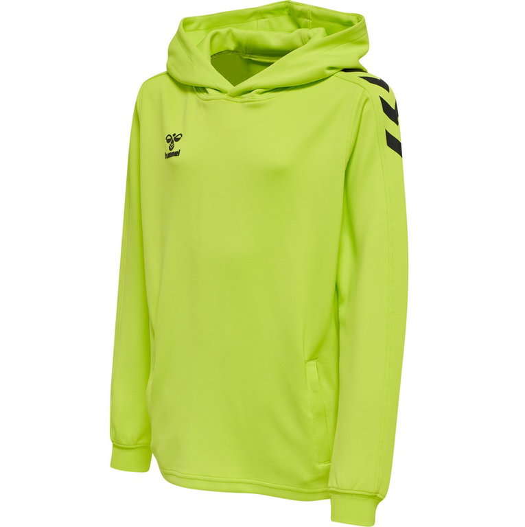 hummel Sport-Kapuzenpullover hmlCORE XK Poly Sweat Hoodie (Polyester-Sweatstoff) mit Kapuze limegrün Kinder