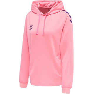 hummel Sport-Kapuzenpullover hmlCORE XK Poly Sweat Hoodie (Polyester-Sweatstoff) mit Kapuze pink Damen