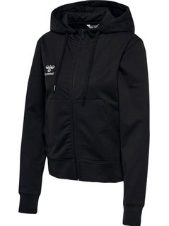 hummel Kapuzenpullover hmlGO 2.0 Full-Zip Hoodie (weicher Sweatstoff) schwarz Damen
