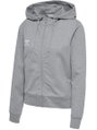 hummel Kapuzenpullover hmlGO 2.0 Full-Zip Hoodie (weicher Sweatstoff) grau Damen