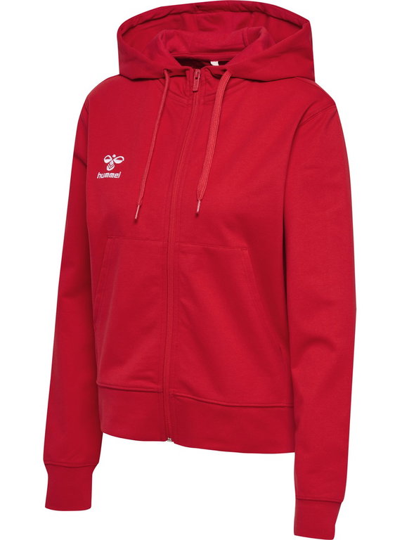 hummel Kapuzenpullover hmlGO 2.0 Full-Zip Hoodie (weicher Sweatstoff) rot Damen