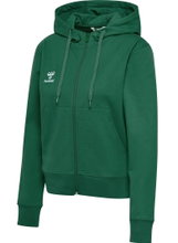 hummel Kapuzenpullover hmlGO 2.0 Full-Zip Hoodie (weicher Sweatstoff) dunkelgrün Damen