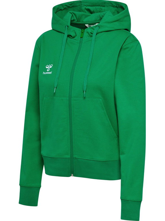 hummel Kapuzenpullover hmlGO 2.0 Full-Zip Hoodie (weicher Sweatstoff) grün Damen