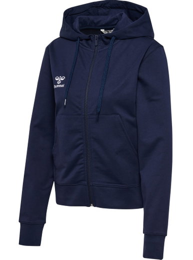 hummel Kapuzenpullover hmlGO 2.0 Full-Zip Hoodie (weicher Sweatstoff) marineblau Damen
