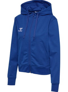 hummel Kapuzenpullover hmlGO 2.0 Full-Zip Hoodie (weicher Sweatstoff) dunkelblau Damen