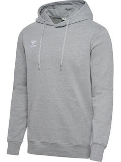hummel Kapuzenpullover hmlGO 2.0 Hoodie (Bio-Baumwolle) grau Herren