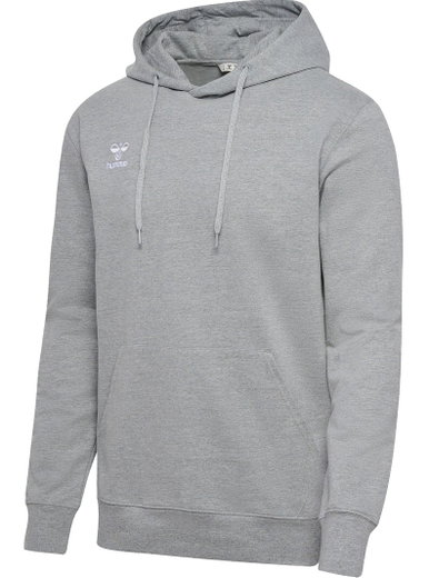hummel Kapuzenpullover hmlGO 2.0 Hoodie (Bio-Baumwolle) grau Herren