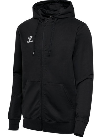 hummel Kapuzenpullover hmlGO 2.0 Full-Zip Hoodie (weicher Sweatstoff) schwarz Herren