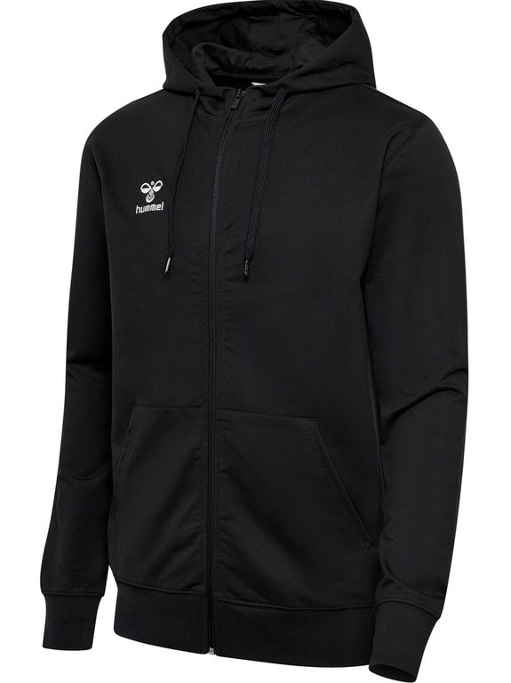 hummel Kapuzenpullover hmlGO 2.0 Full-Zip Hoodie (weicher Sweatstoff) schwarz Herren