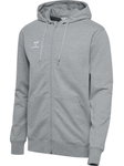 hummel Kapuzenpullover hmlGO 2.0 Full-Zip Hoodie (weicher Sweatstoff) grau Herren