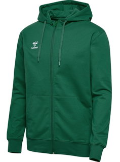 hummel Kapuzenpullover hmlGO 2.0 Full-Zip Hoodie (weicher Sweatstoff) dunkelgrün Herren