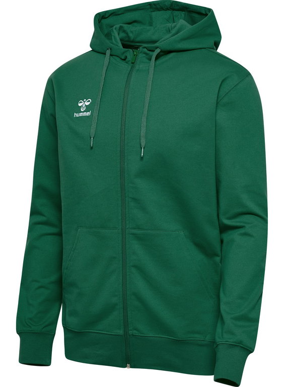 hummel Kapuzenpullover hmlGO 2.0 Full-Zip Hoodie (weicher Sweatstoff) dunkelgrün Herren