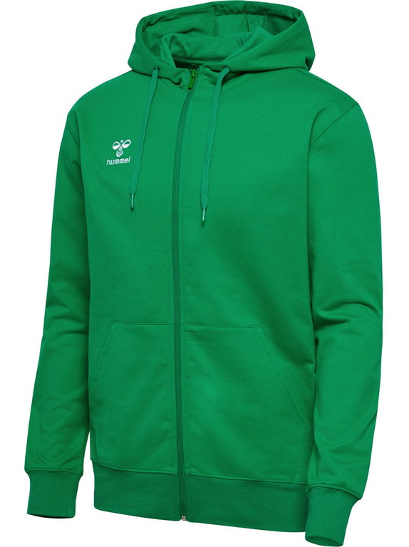 hummel Kapuzenpullover hmlGO 2.0 Full-Zip Hoodie (weicher Sweatstoff) grün Herren