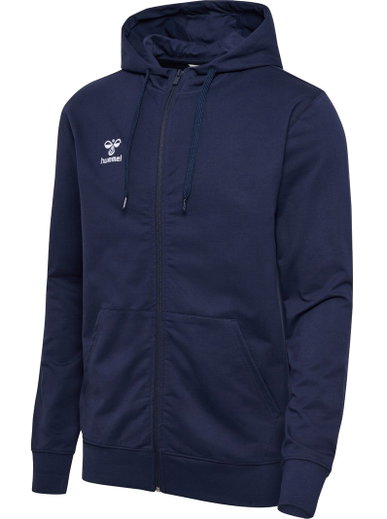 hummel Kapuzenpullover hmlGO 2.0 Full-Zip Hoodie (weicher Sweatstoff) marineblau Herren