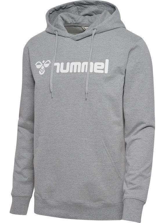 hummel Kapuzenpullover hmlGO 2.0 Logo Hoodie (weicher Sweatstoff) grau Herren