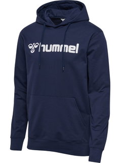 hummel Kapuzenpullover hmlGO 2.0 Logo Hoodie (weicher Sweatstoff) marineblau Herren