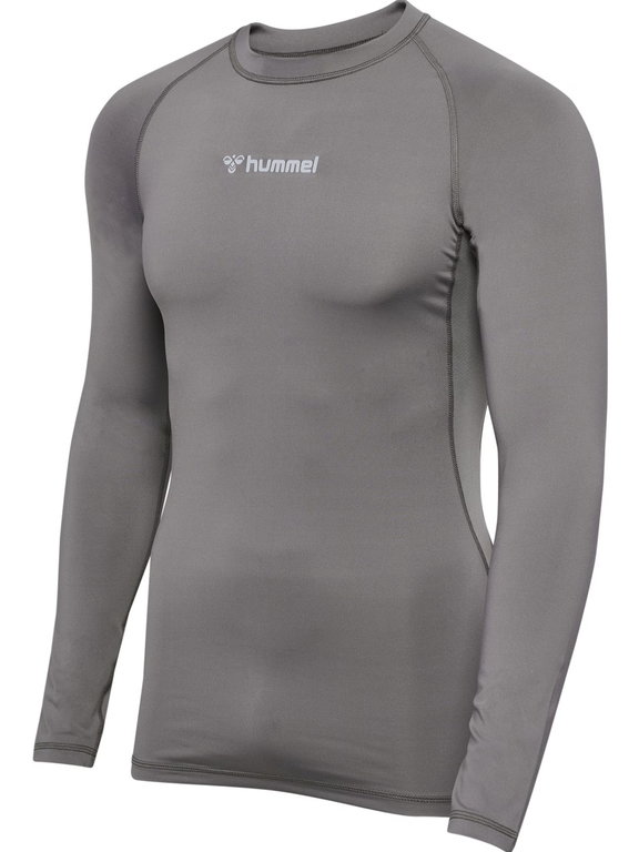 hummel Funktionsunterwäsche Langarmshirt hmlBL Performance Tee dunkelgrau Herren