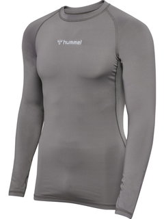 hummel Funktionsunterwäsche Langarmshirt hmlBL Performance Tee dunkelgrau Herren