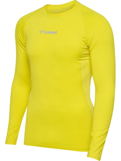 hummel Funktionsunterwäsche Langarmshirt hmlBL Performance Tee gelb Herren