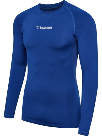 hummel Funktionsunterwäsche Langarmshirt hmlBL Performance Tee dunkelblau Herren