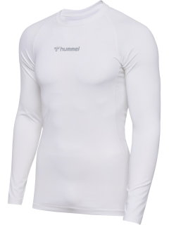 hummel Funktionsunterwäsche Langarmshirt hmlBL Performance Tee weiss Herren