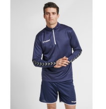 hummel Sport Long Sleeve Shirt hmlAUTHENTIC Half-Zip Sweatshirt (knitted polyester) navy blue Men