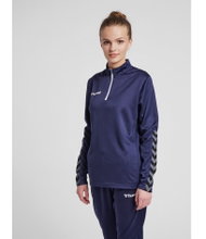 hummel Sport Long Sleeve Shirt hmlAUTHENTIC Half-Zip Sweatshirt (knitted polyester) navy blue Women