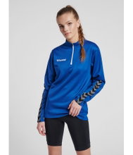 hummel Sport-Langarmshirt hmlAUTHENTIC Half-Zip Sweatshirt (gestricktem Polyester) dunkelblau Damen