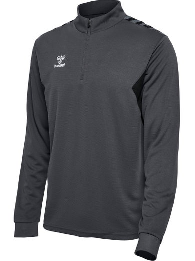 hummel Sport-Langarmshirt hmlAUTHENTIC Half-Zip Sweat (100 % Polyester) asphaltgrau Herren