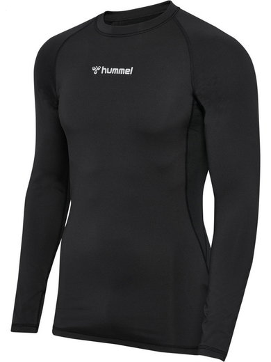 hummel Funktionsunterwäsche Langarmshirt hmlBL Performance Tee schwarz Herren