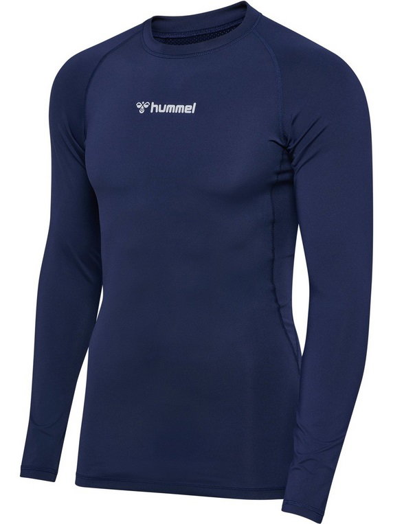 hummel Funktionsunterwäsche Langarmshirt hmlBL Performance Tee marineblau Herren