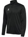 hummel Sport-Langarmshirt hmlESSENTIAL Half-Zip (angenehmes Tragegefühl) schwarz Herren
