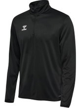 hummel Sport-Langarmshirt hmlESSENTIAL Half-Zip (angenehmes Tragegefühl) schwarz Herren