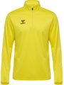 hummel Sport-Langarmshirt hmlESSENTIAL Half-Zip (angenehmes Tragegefühl) gelb Herren