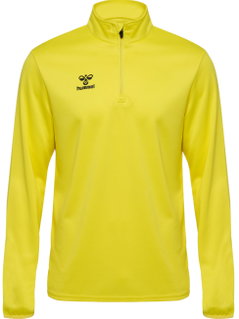 hummel Sport Long Sleeve Shirt hmlESSENTIAL Half-Zip (comfortable fit) yellow Men's